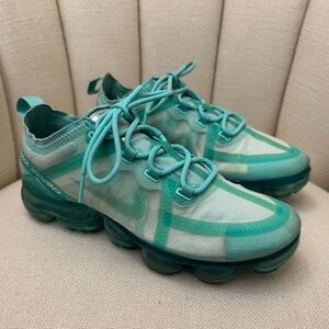 Nike Vapor Max Women's Running Shoes Size 7.5 Teal/Tropical Twist